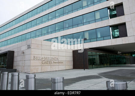 La sede della Fondazione Bill & Melinda Gates a Seattle, Washington. Foto Stock