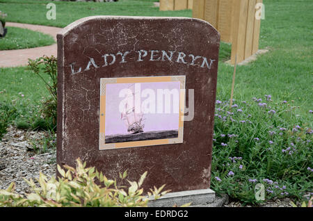 Prima Flotta Australia 1788 Memorial Gardens at Wallabadah NSW. nave da trasporto Lady Penrhyn Foto Stock