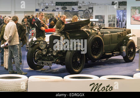 Londra, Regno Unito. 08 gen 2015. London Classic Car Show a Excel di Londra. Vintage Bentley. Credito: Martyn Goddard/Alamy Live News Foto Stock