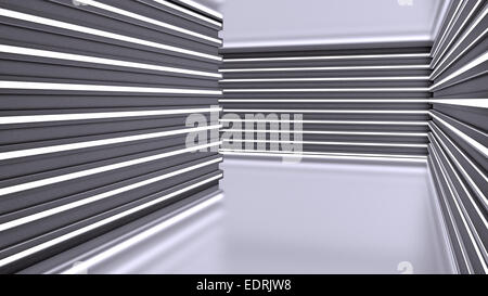 Abstract background moderno, vuoto interno futuristico, rendering 3D Foto Stock
