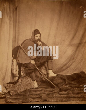 Un Zouave, Guerra di Crimea, 1853-1856, Roger Fenton storica campagna di guerra foto Foto Stock