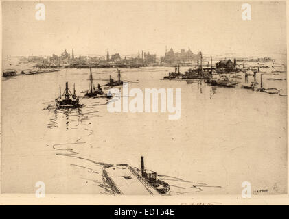 Charles A. Platt, Williamsburg, americano, 1861 - 1933, attacco Foto Stock