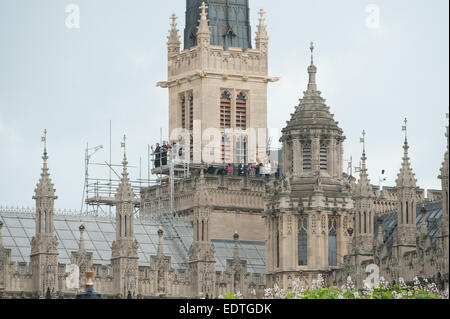 Il Tour de Farnce cycle race arriva a Londra. Dotato di: atmosfera dove: Londra, Regno Unito quando: 07 Lug 2014 Foto Stock