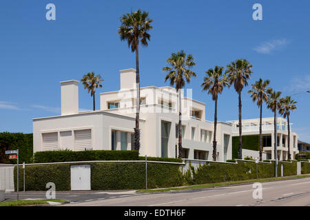 Architettura presso la spiaggia di Brighton San, Melbourne, Australia Foto Stock