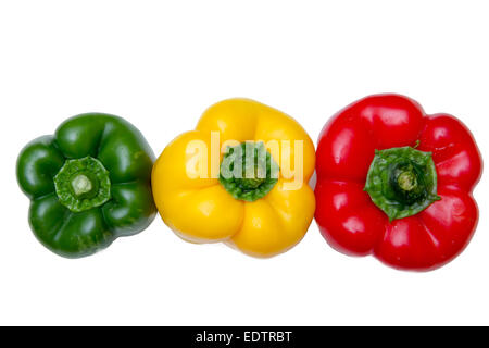 Peperoni dalla parte superiore Foto Stock