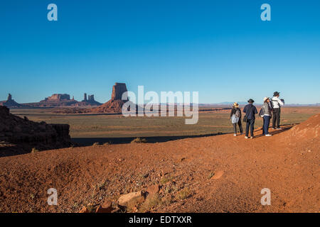 Vista panoramica alla finestra del Nord nella Monument Valley Foto Stock