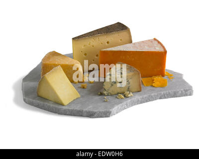 formaggi assortiti Foto Stock