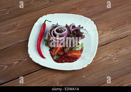 Cochinita Pibil - tradizionale messicano slow-arrosto di maiale piatto dal Yucatan peninsula di origine maya Foto Stock