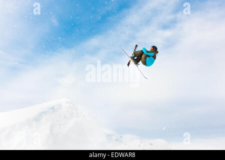 Stile libero sciatore. Foto Stock