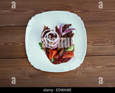 Cochinita Pibil - tradizionale messicano slow-arrosto di maiale piatto dal Yucatan peninsula di origine maya Foto Stock
