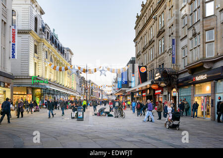 Northumberland Street Newcastle upon Tyne Foto Stock