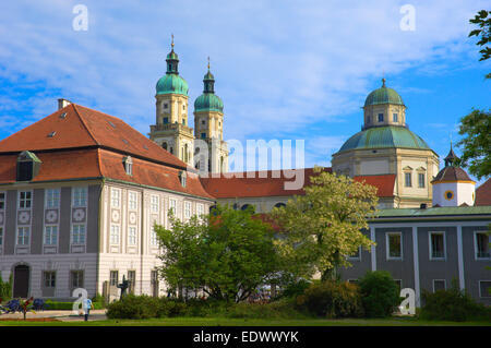 Kempten, Saint Lorenz Basilica, abbazia benedettina, Allgau, Allgaeu Foto Stock