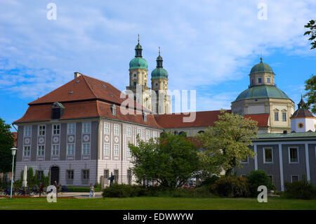 Kempten, Saint Lorenz Basilica, abbazia benedettina, Allgau, Allgaeu Foto Stock