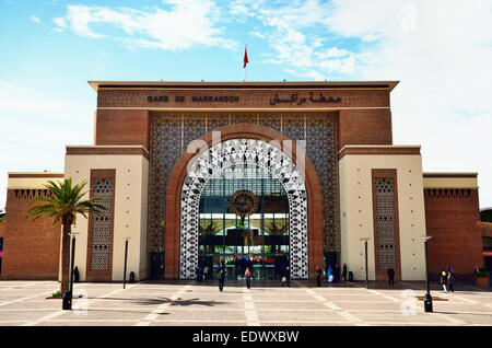 Marrakech stazione ferroviaria Foto Stock