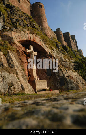 War Memorial, il castello di Bamburgh, Northumberland Foto Stock