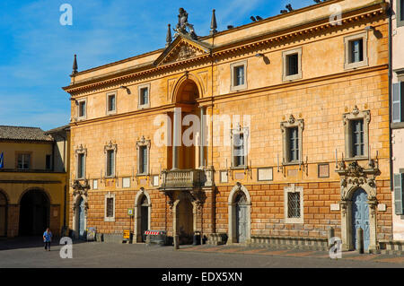 Orvieto, Palazzo Papale, Piazza del Duomo, Piazza del Duomo, Provincia di Terni, Umbria, Italia Foto Stock