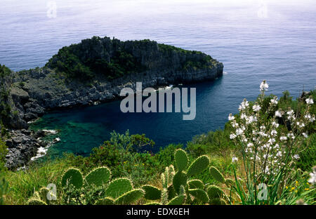 Italia, Campania, Parco Nazionale del Cilento, Marina di Camerota, Cala fortuna Foto Stock