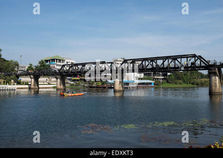 Il Fiume Kwai Bridge in Kanchanaburi Thailandia Foto Stock