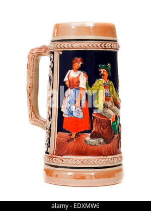 Vintage ceramica tedesco Stein / il boccale Foto Stock