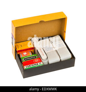 Selezione di vintage 35mm Pellicola negativi da 1957 di vacanza nei Paesi Bassi Foto Stock