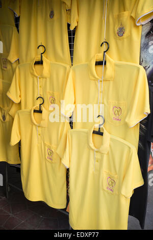 Kings Compleanno Souvenir T Shirt in vendita a Bangkok Foto Stock