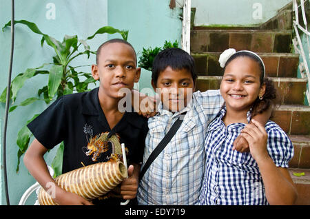 Concerto per bambini presso l'Union of Writers and Artists di Cienfuegas, Cuba Foto Stock