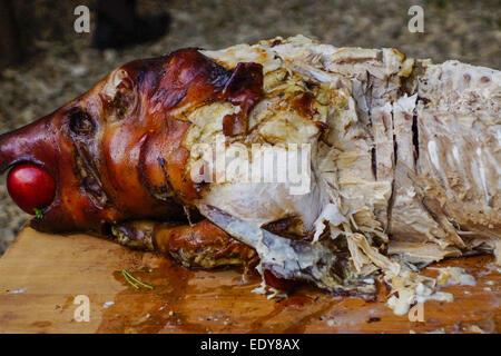 Mittelalterliche Spiele während der Landshuter Hochzeit in Landshut, Niederbayern, Bayern, Deutschland, Europa, giochi medievali d Foto Stock