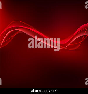 Rosso sfondo ondulato Foto Stock