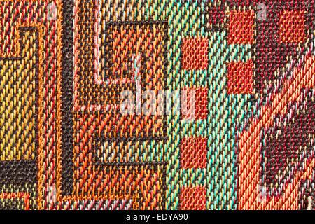 Modello dettagliato su un pezzo di stoffa Foto Stock