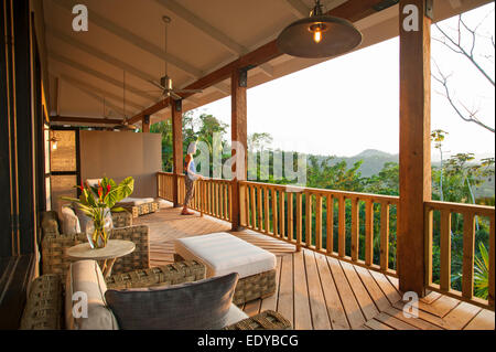 Copale Tree Lodge, il Belize Foto Stock