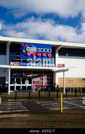 Club 3000 Sala Bingo, Gabalfa, Cardiff, Galles, UK. Foto Stock