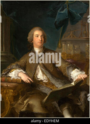 Jean-Marc Nattier, francese (1685-1766), Giuseppe Bonnier de la Mosson, 1745, olio su tela Foto Stock