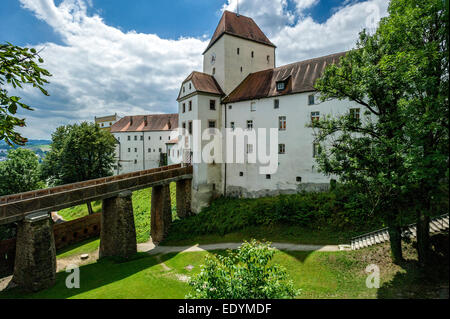 Veste Oberhaus fortress, Passau, Bassa Baviera, Baviera, Germania Foto Stock