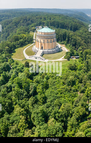 Vista aerea, Befreiungshalle o Hall di liberazione, Kelheim, Baviera, Germania Foto Stock