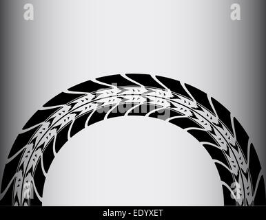 Pneumatico via sfondo Foto Stock