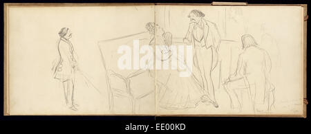 Soirée; Edgar Degas, francese, 1834 - 1917; circa 1877 Foto Stock