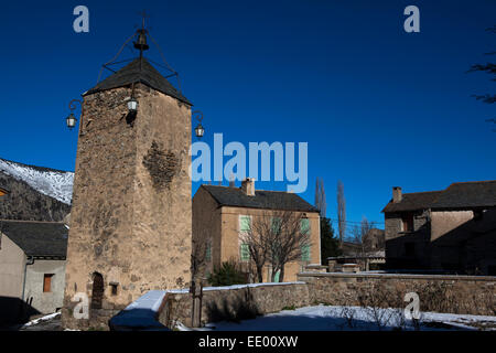 Tour de l'Horloge, Prats Balaguer - Itinerari Segreti di Palazzo Ducale, in frazione, nei Pirenei orientali, Francia. Foto Stock