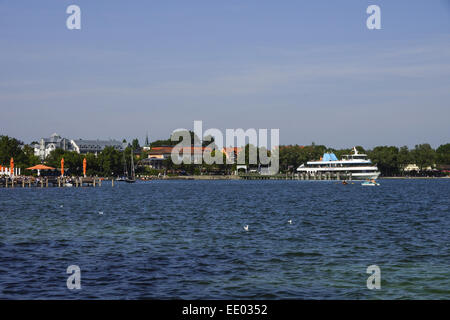 Starnberg am Starnberger See, Bayern, Oberbayern, Deutschland, Lago di Starnberg Starnberg, Starnberger See, Baviera, Baviera superiore Foto Stock