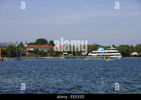 Starnberg am Starnberger See, Bayern, Oberbayern, Deutschland, Lago di Starnberg Starnberg, Starnberger See, Baviera, Baviera superiore Foto Stock