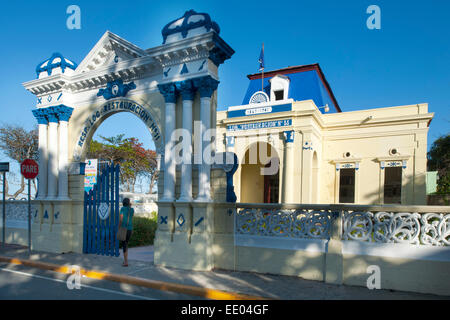 Dominikanische Republik, Norden, Puerto Plata, Haus am Malecon Foto Stock