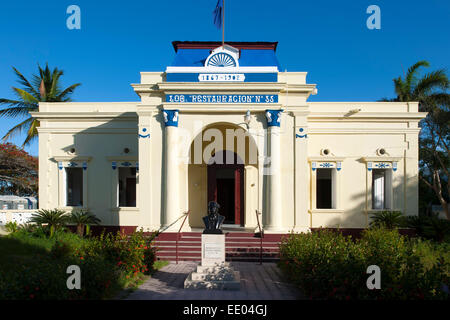 Dominikanische Republik, Norden, Puerto Plata, Haus am Malecon Foto Stock