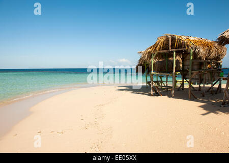 Dominikanische Republik, Nordküste, Punta Rusia (Punta Rucia), Insel Cayo Arena (auch Isla Paraiso, Paradise Island), Foto Stock