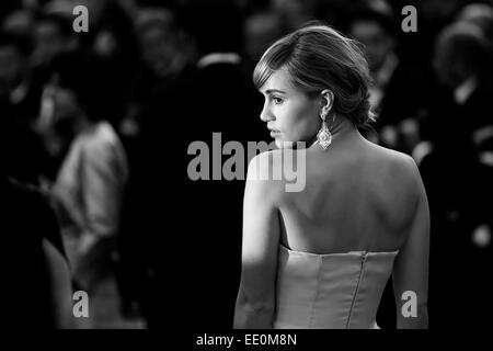 CANNES, Francia - 18 Maggio: Suki Waterhouse assiste 'L' Homesman Premiere durante la 67th festival di pellicola di Cannes il 18 maggio 2014 in Foto Stock