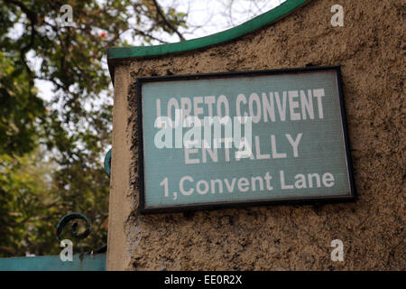 Convento di Loreto dove Madre Teresa visse prima della fondazione delle Missionarie della Carità in Kolkata, India Foto Stock