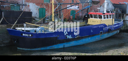 La pesca o cozza barche in Yerseke sull'estuario di Oosterschelde nella provincia olandese dello Zeeland Foto Stock