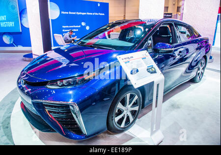 La Toyota Mirai fuelcell auto presso il CES Show di Las Vegas. Foto Stock