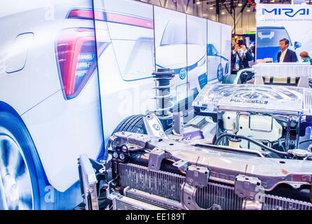 La Toyota Mirai fuelcell auto presso il CES Show di Las Vegas. Foto Stock