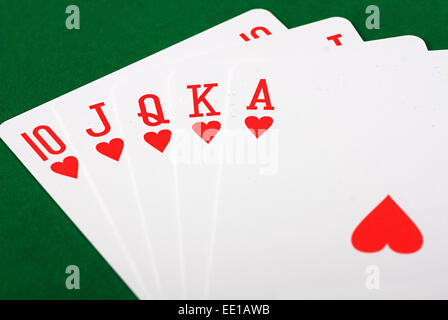 Migliore mano di Poker Foto Stock