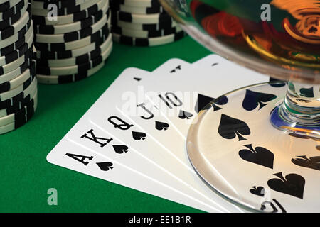 Migliore mano di Poker Foto Stock