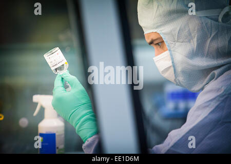 Le cellule staminali biobanca Foto Stock